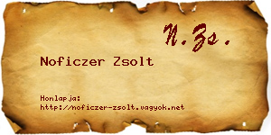 Noficzer Zsolt névjegykártya